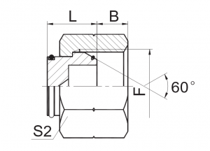 BSP Zásuvka kužeľa 60° Zástrčka O-krúžku |Spoľahlivé hydraulické riešenie