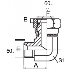 O-Ring مخروطی نر / ماده BSP 90 درجه |اتصالات بدون درز و قابل اعتماد