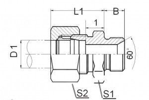 Прочные конические уплотнительные концы шпилек с резьбой BSP |Передача гидравлического шланга