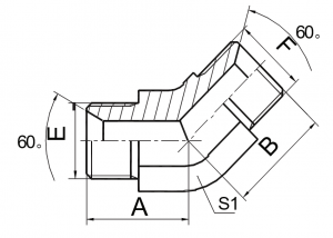 Adaptor hidraulic de înaltă calitate 45° BSP tată / 60° scaun |Conexiuni precise și sigure