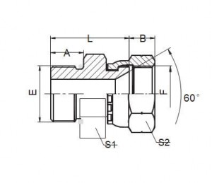 SAE-Außen-O-Ring / JIS-GAS-Innengewinde, 60°-Kegelsitz |Zuverlässige und vielseitige Komponentenmontage