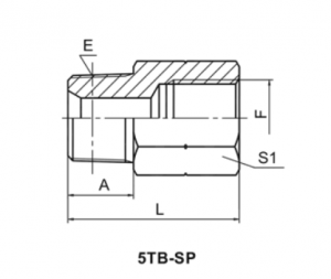 45°BSPT Male / BSP Female Connectors |Zinc, Zn-Ni, Cr3 & Cr6 Plated