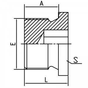 BSP hanklæbende tætning intern sekskantprop |DIN 908 specifikation