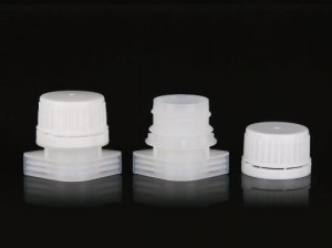 St038 22mm tampa de tubo de bico de grande diâmetro, bico de plástico para bebida de leite, chá, gelatina, tampa de parafuso, bico de saco auto-sustentável