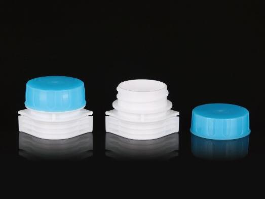 Tapa de boquilla de PE de grado alimenticio ST046 de 23mm, tapa de boquilla de sellado de plástico para salsa diaria, bebida, bolsa Ziplock