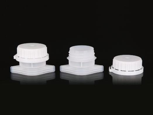 ST039 33 mm plastic mondstukbuisafdekking Verpakking Zelfdragende zak mondstukafdekking met gemakkelijk te scheuren antidiefstalringafdichting