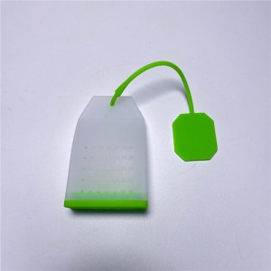 Eco-Friendly Reusable Silikoni Tii Bag Ṣeto