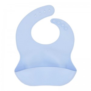Baberos de silicona para bebés Baberos impermeables de ajuste ajustable