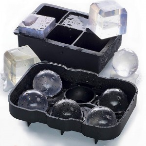 Plateau à boules de glace en silicone, moule à glace à sphère ronde