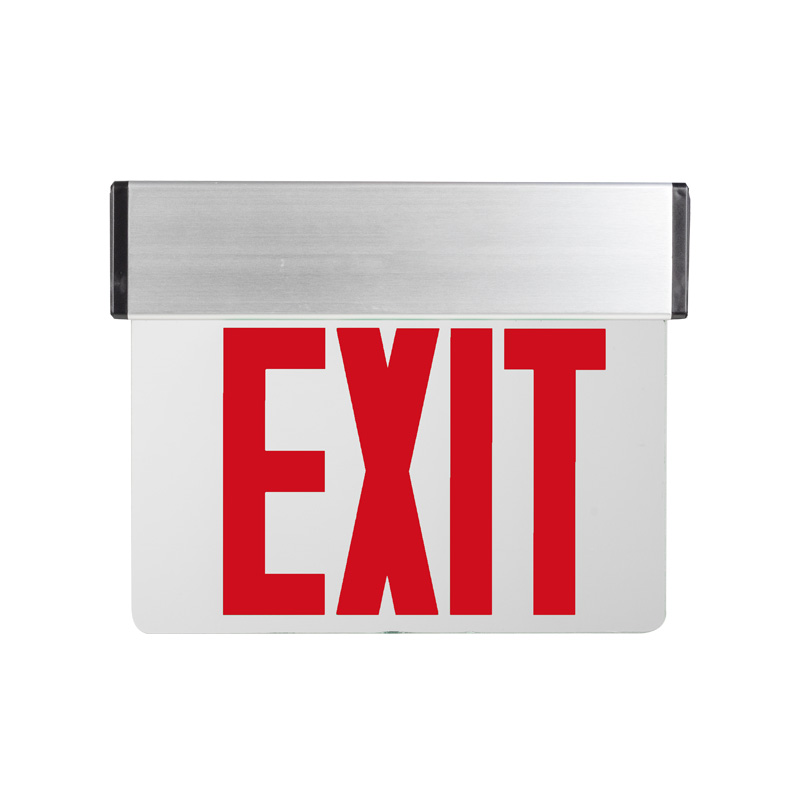 UL Listed Edge-lit Aluminum LED Emergency Exit Sign - Māmā a maikaʻi