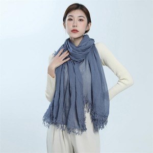 Autumn And Winter Modal New Soft Pleated Solid Color Lady’s Scarf