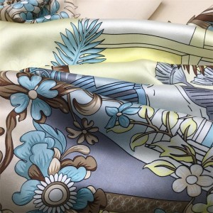 Luxury Brand Designer Scarf Satin Silk Square 135*135cm Scarf For Women