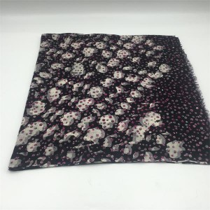 Wholesale Discount Warm Wool Scarf - Gilding Gold Blocking Wool Printed Shawls For Women Winter – JIECHEN