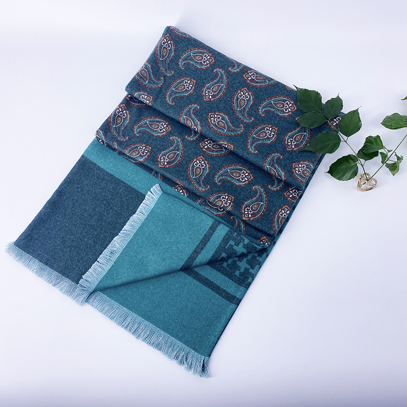 Double Layer Brushed Printing Winter Scarfs Featured Image