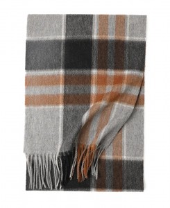 logo personalizat lux scoția femei cașmir tartan eșarfă iarnă doamne bărbați gât cald 100% pur cașmir eșarfe în carouri stole