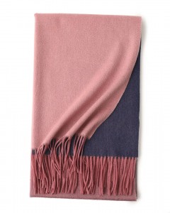 2021 wintergradiëntkleur kasjmier dames serp pasgemaakte ontwerp luukse elegante mode kasjmier serpe sjaal vir vroue