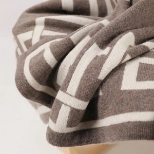 germotric luxury 100% Cashmere Throws custom warm knit bed luxury soft living room blankets wholesale