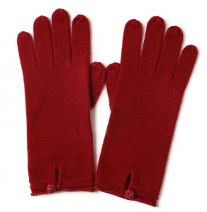 brugerdefineret fuldfinger mode sød 100% ren gede kashmir almindelig vinterhandsker strikket vinter Varm dame luksus kashmir handske