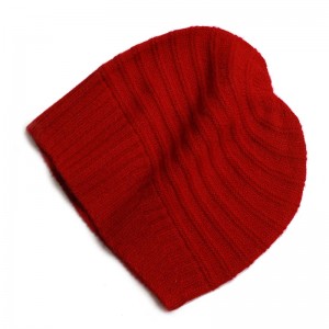 موسم سرما کی اونی خالص کیشمی بینی ٹوپی کسٹم لگژری فیشن بنا ہوا خواتین کی بینی ٹوپی اپنی مرضی کے لوگو کے ساتھ