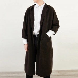 Camisolas masculinas de caxemira pura mongólia interna, roupas de malha personalizadas, suéter de caxemira masculina