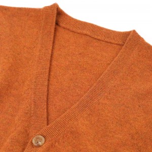 ເສື້ອກັນໜາວຜູ້ຍິງລະດູໜາວ 2022 100% ພາຍໃນມົງໂກເລຍ cashmere knit top plus size v neck sweater cardigan