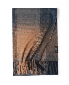 Bufanda de tartán de cachemira de luxo con logotipo personalizado de Escocia para mujer, bufanda de inverno para hombre y mujer, bufandas a cuadros de cachemira pura 100%