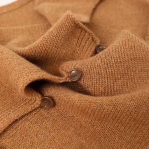 Mongólia interna cardigã de cashmere puro inverno plus size suéter sem mangas feminino colete de cashmere feminino
