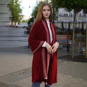 2021 zimski prilagođeni logotip dame oveiized riblja kost jagnjeta šal luksuzni dizajnerski brend modni vuneni šalovi šal za žene