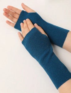 カスタム純粋な 100% カシミヤ手袋冬男性女性指なしニット ファッション熱ウール ウール ミトン手袋