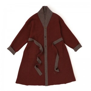 kétoldalas kifordítható kasmír molett női pulóver kardigán sima színű kötött kasmír kabát kabát