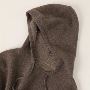 ප්ලස් ප්‍රමාණයේ ගෙතූ පිරිසිදු කැස්මියර් ස්ෙවටර් ගෙතුම් ඇඳුම් සුඛෝපභෝගී විලාසිතා නිර්මාණ hoodie oversize cashmere pullover