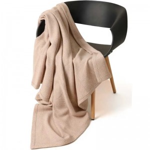 custom woven campblanket warm wool designer fleece wearable ການ​ເຄື່ອນ​ຍ້າຍ​ການ​ເດີນ​ທາງ​ຟຸ່ມ​ເຟືອຍ​ນອນ​ອ່ອນ​ນ​້​ໍ​າ cashmere ຖິ້ມ​ສໍາ​ລັບ​ລະ​ດູ​ຫນາວ​