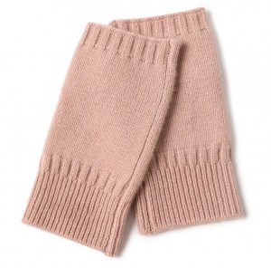 ການອອກແບບ custom men winter knitted fingerless cashmere mitten gloves women woolen fashion cute warm luxury half finger gloves