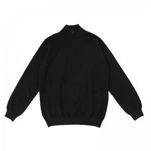 патент желка од чист кашмир плетен Машки џемпери прилагодени во еднобојни плетени машки пуловер од кашмир со долги ракави