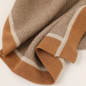 designer pure 100% kasjmier gebreide sjaal custom mode winter warm visgraat geweven kasjmier sjaals