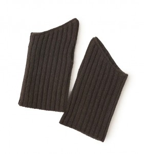 100% kašmírové zimní rukavice bez prstů rukavice luxusní módní dámské teplé žebrované pletené kašmírové rukavice