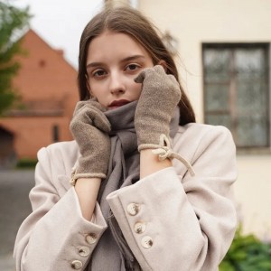 ženske pune prste prilagođene slatke modne termalne rukavice od kašmira tople zimske modne luksuzne ručno pletene rukavice za žene