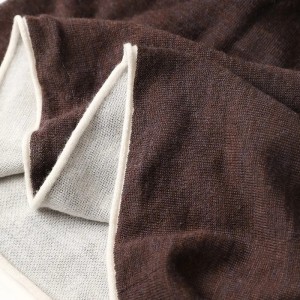 Suéter de inverno personalizado de 40% lana 60% acrílico para mujer, color liso, tejido por ordenador, top cálido suave de luxo