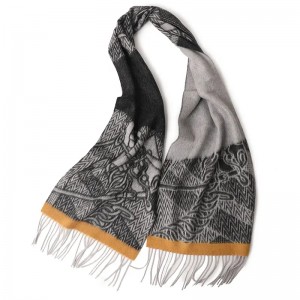 ladies neck Warm Long tassel 100% Cashmere Winter jacquar Scarf inner Mongolia custom designer luxury men women scarves & shawls