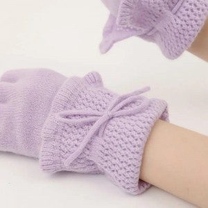 luxe modeaccessoires dames winter 100% kasjmier gebreide handschoenen dames meisjes volledige vinger warme handschoenen en wanten