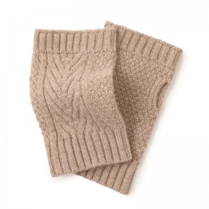 ներքին մոնղոլական մաքուր կաշմիրից ձմեռային ջերմային ձեռնոցներ պատվերով պարզ տրիկոտաժե, առանց մատների կանանց, աղջիկների, կաշմիրի ձեռնոցներ և ձեռնոցներ
