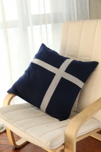 Almofadas personalizadas para casa 50% lã 50% caxemira capa de decoração de sofá-cama almofadas quentes de tecido liso de luxo