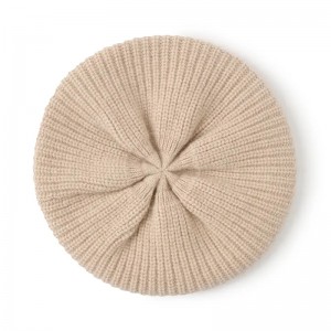 100% kašmira ziemas cepure pēc pasūtījuma sieviešu silta pieguloša trikotāžas kašmira beretes cepure