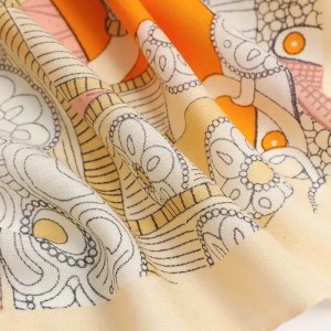 custom 80s zadel print 100% merino wol pashmina sjaal pure kasjmier winter stola sjaal voor vrouwen