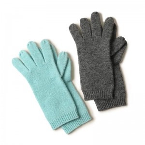 2022 ファッションアクセサリー 100% ウールの冬の手袋カスタムフルフィンガーニット女性暖かいカシミヤ手袋ミトン