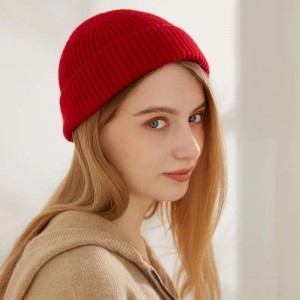 женские 100% чистый кашемир дешевые зимние шапки кепки пользовательские вышивка логотип роскошные модные милые теплые нью-йоркские рыбаки шапочки унисекс