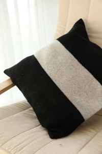 Rumah adat 50% wol 50% kasmir sarung bantal lempar penutup tempat tidur sofa dekorasi mewah tenunan polos bantal hangat