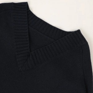 100% kasjmier computer gebreide trui v-hals vrouwen truien koreaanse mode oversized meisjes kasjmier trui