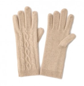 Зимске топле, дебеле и мекане плетене женске рукавице од кашмира са узорком кабла