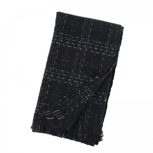 o roto mongolia 100% wool scarves shawl stoles custom fashion weave check tassel winter wool scarf